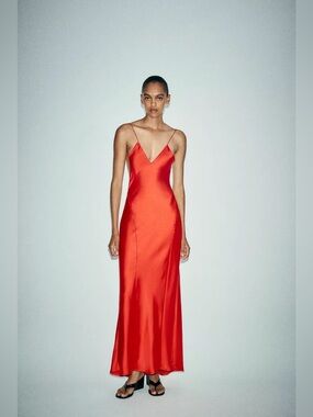 zara jewel strap satin effect dress Zara Dresses | Nwt Zara Jewel Strap Dress | Color: Black